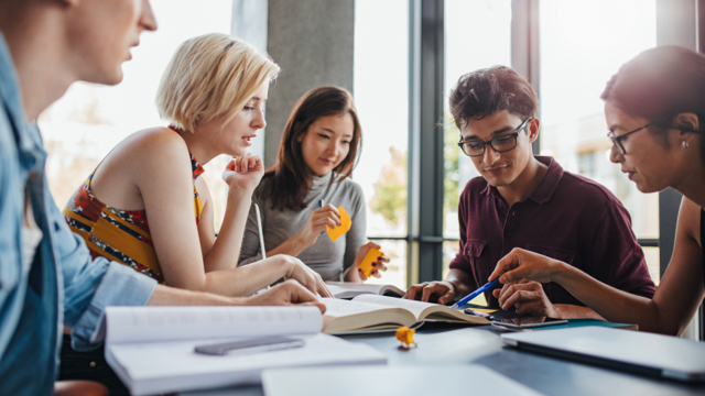 University Of Derby Students Studying