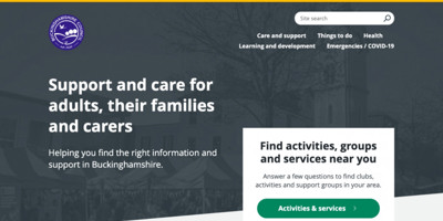 Buckinghamshire Local Support Website Tool