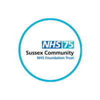 NHS 75 Sussex Community Logo