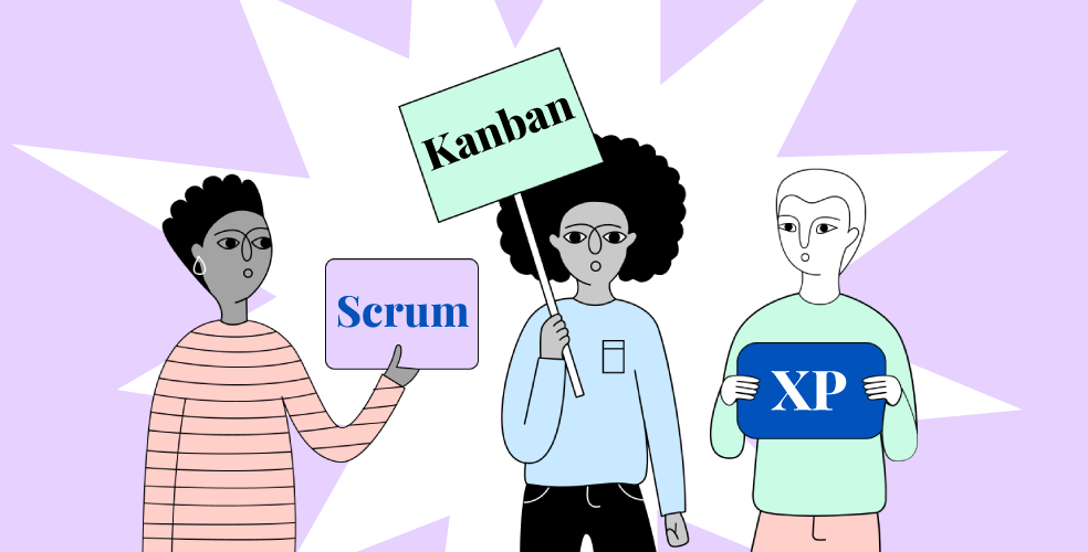Kanbanvsscrumvsxp