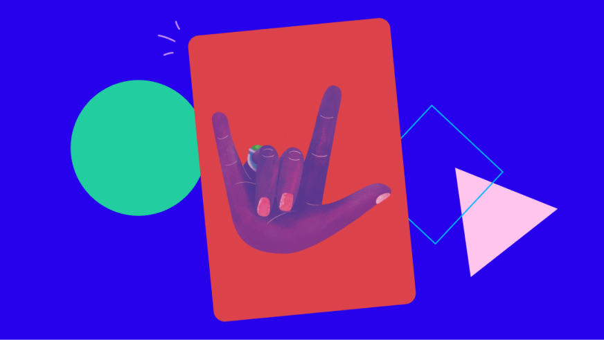 Pink Postcard I Love You