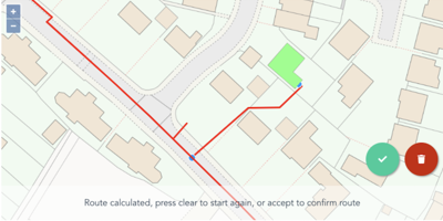 Image 2 A Connection Between A Building And The Gas Main Threading A Path Between Obstructing Buildings Following The Shortest Path